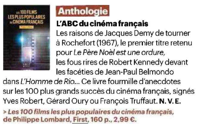 Article parisien 100 films